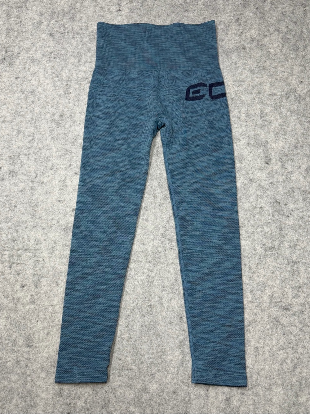 ECHT Women's Arise Seamless Leggings Size M Space Dye Blue High Waisted